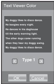 SAMSUNG YP-P2JAR - Réglage de la couleur de la visionneuse de texte - 1