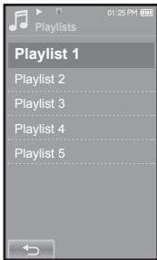 SAMSUNG YP-P2JAR - POUR CRIER UNE LISTE DE LECTURE SUR VOTRE LECTEUR MP3 - 5