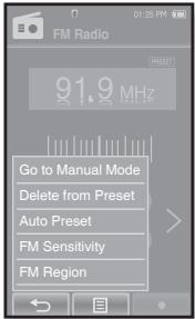 SAMSUNG YP-P2JAR - Suppression d'une station programmée - 1