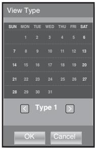 SAMSUNG YP-P2JAR - Pour définir le modele de calendrier - 1