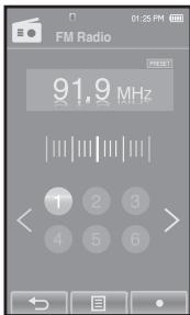 SAMSUNG YP-P2JAR - Écoute des stations programmesés - 3