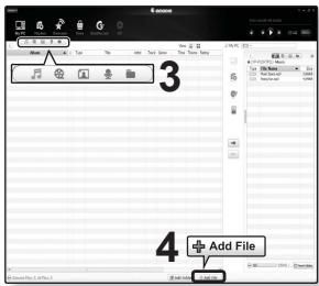 SAMSUNG YP-P2JAR - TRANSFERT DE FICHIERS VERS LE LECTEUR AVEC EMODIO (suite) - 1