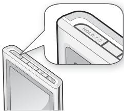 SAMSUNG YP-P3JCS - Mise sous et hors tension de l'appareil - 1