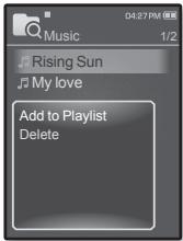 SAMSUNG YP-Q1JES - Creation d'une LISTE de lecture sur votre lecteur MP3 - 2