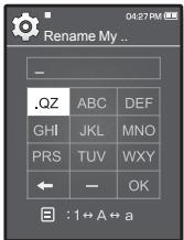 SAMSUNG YP-Q1JES - Réglage du nom - 1