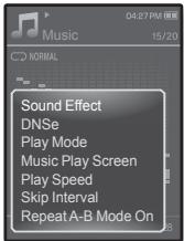 SAMSUNG YP-Q1JES - Options d'effet sonore - 1