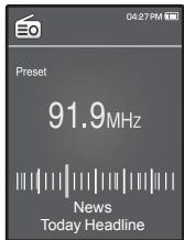 SAMSUNG YP-Q1JES - Pour écouter une station préselectionnée - 1