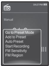 SAMSUNG YP-Q1JES - Pour basculer vers le mode manuel - 2