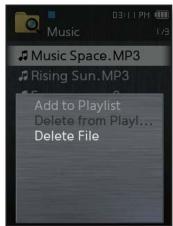 SAMSUNG YP-Q2JEW - Suppression de fichiers à l'aide du “dossier navigateur - 3