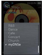 SAMSUNG YP-Q2JEW - Options dns de l'utilisateur - 1