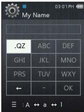 SAMSUNG YP-Q2JEW - Réglage du nom - 1