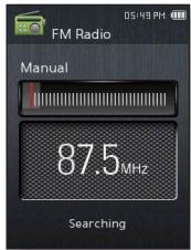 SAMSUNG YP-Q2JEW - Pour rechercher des stations de radio FM - 1