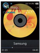 SAMSUNG YP-Q2JEW - Lecture de fichiers musicaux - 4