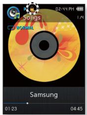SAMSUNG YP-Q2JEW - Verrouillage des boutons - 1