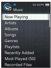 SAMSUNG YP-Q2JEW - Lecture de fichiers musicaux - 3