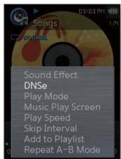SAMSUNG YP-Q2JEW - Régler la fonction digital natural sound engine (dnse) - 1