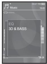 SAMSUNG YP-S3JCW - Régler la fonction digital natural sound engine (DNSe) (suite) - 2