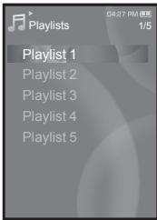 SAMSUNG YP-S3JCW - Pour créer une LISTE de lecture sur votre lecteur MP3 - 5