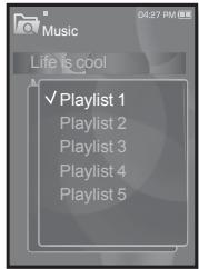 SAMSUNG YP-S3JCW - Pour créer une LISTE de lecture sur votre lecteur MP3 - 2