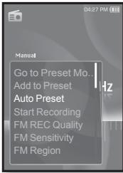 SAMSUNG YP-S3JCW - Automatique - pour enregistrer automatiquement toutes les stations reçues par le lecteur - 1