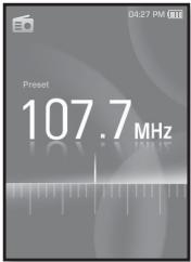 SAMSUNG YP-S3JCW - Écoute des stations programmées - 1