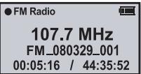 SAMSUNG YP-U4JAR - Enregister un programme FM - 1