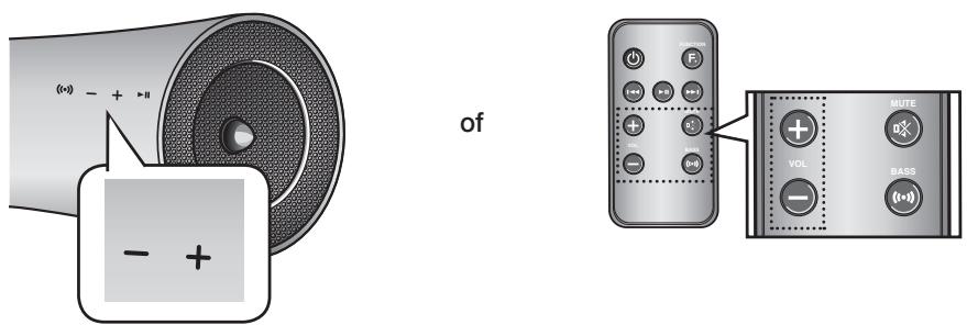 SAMSUNG DA-E550 - HET VOLUME AANPASSEN - 1