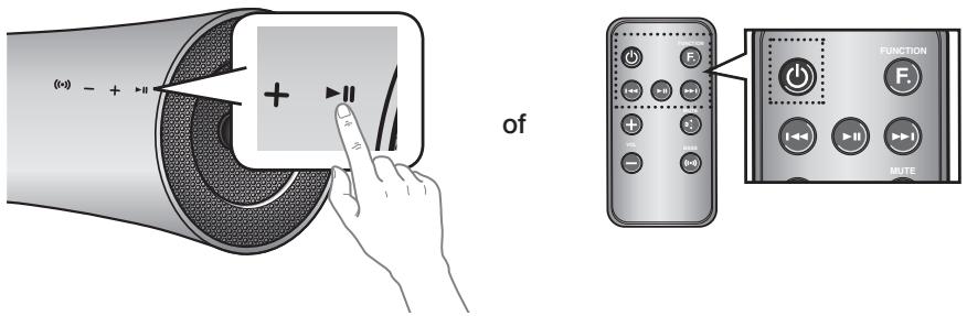 SAMSUNG DA-E550 - HET APPARAAT IN- EN UITSCHAKELEN - 1