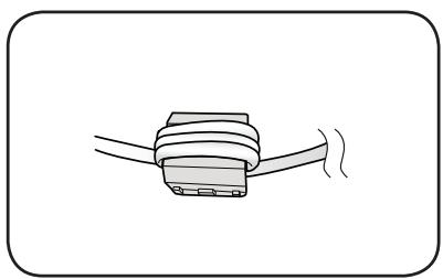 SAMSUNG DA-E650 - INSTALLATION DU TORE DE FERRITE SUR LE CABLE D'ALIMENTATION - 4