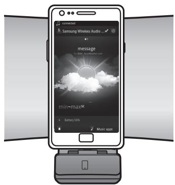 SAMSUNG DA-E650 - USING THE DOCKING MODE WITH SAMSUNG GALAXY AND APPLE DEVICES - 2
