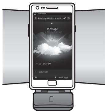 SAMSUNG DA-E650 - UTILIZZO DEL MODO DOCK CON DISPOSITIVI GALAXY SAMSUNG E APPLE - 1
