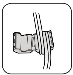 SAMSUNG DA-E650 - INSTALLING THE TOROIDAL FERRITE ON THE POWER CABLE - 5