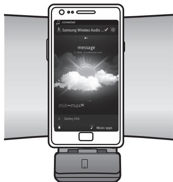 SAMSUNG DA-E650 - VERWENDEN DES DOCKING MODUS MIT SAMSUNG GALAXY UND APPLE GERÄTEN - 2