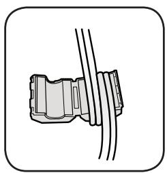 SAMSUNG DA-E650 - INSTALLATION DU TORE DE FERRITE SUR LE CABLE D'ALIMENTATION - 5