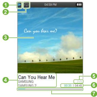 SAMSUNG YP Q3 - Lire des fichiers audio - 1