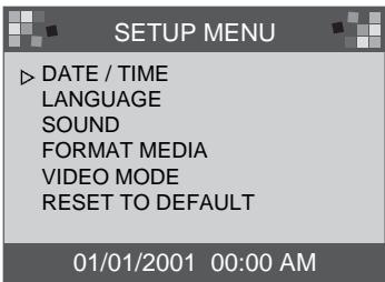 SAMSUNG DIGIMAX130 - DATE / TIME - 1