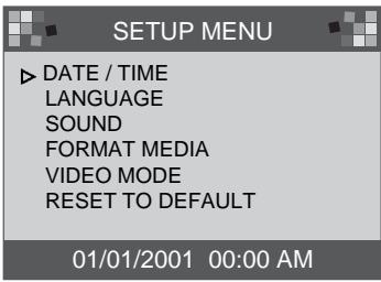 SAMSUNG DIGIMAX130 - DATE / TIME - 1