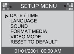 SAMSUNG DIGIMAX130 - LCD-menu - 3