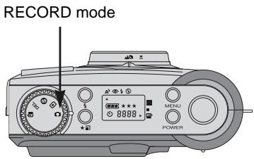 SAMSUNG DIGIMAX130 - Turn the Mode dial to RECORD mode ( ). - 1