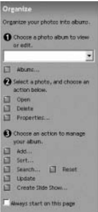 SAMSUNG DIGIMAX130 - ■Menu del passaggio [ORGANIZZA] - 1