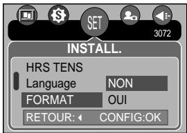 SAMSUNG KENOX V10 - Formatage d'une carte mémoire - 1