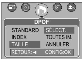 SAMSUNG KENOX V10 - DPOF : taille de l'impression - 1