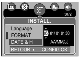SAMSUNG KENOX V10 - Paramétrage du type de date et d'heure - 1