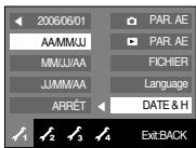 SAMSUNG NV10 - [Paramétrage Date/Heure/Type de date] - 1