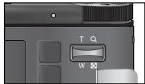 SAMSUNG NV10 - Touche ZOOM W / T - 1