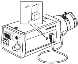 SAMSUNG SCC-B2015P - Setting the ALC lens selection switch - 1