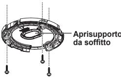 Aprisupporto da soffitto
