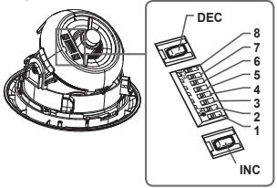 SAMSUNG SCC-B5313P - Régler les interrupteurs de fonction - 1