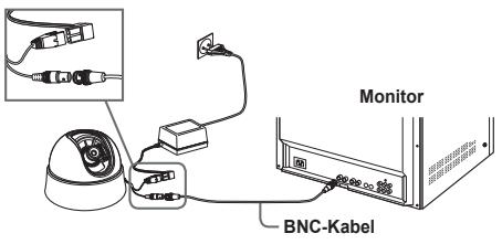 SAMSUNG SCC-B5313P - Anschluss der Kabel und Einstellung der Schalter - 1