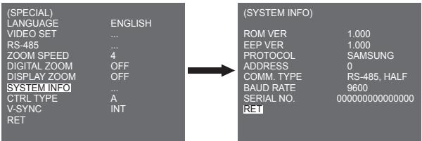 SAMSUNG SCC-C4335P - SYSTEM INFO - 1